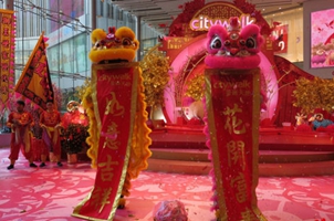 香港全城喜氣“羊羊”迎春節