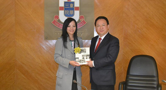 譚鐵牛訪問香港辦學團體和高校
