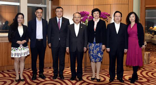 王志民会见清华大学校务委员会主任陈旭一行