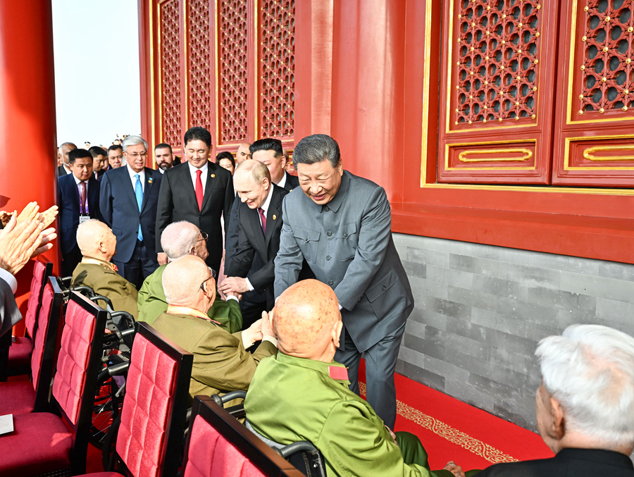 纪念中国人民抗日战争暨世界反法西斯战争胜利80周年大会在京隆重举行